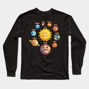 Planetary Adventure- Planets of the Solar System Long Sleeve T-Shirt